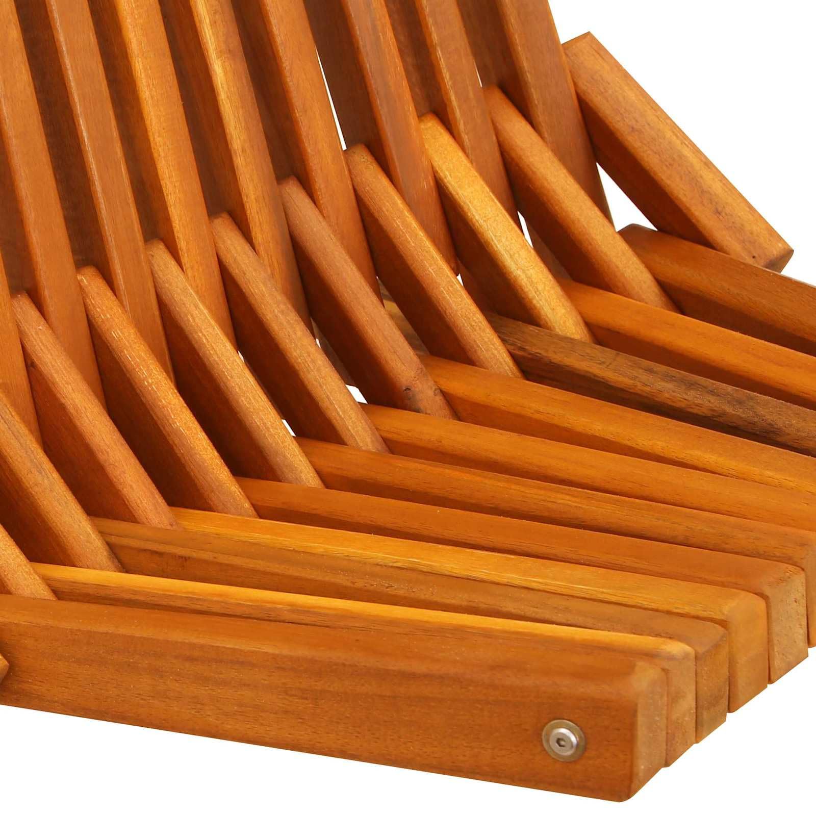 vidaXL Sedia 2 PCS Marrone 69 x 56 x 84 cm Legno di Acacia Massello, Sedia Pieghevole Rustica da Giardino e terrazzo, Relax in Acacia, Perfetta per Il Patio, Beige