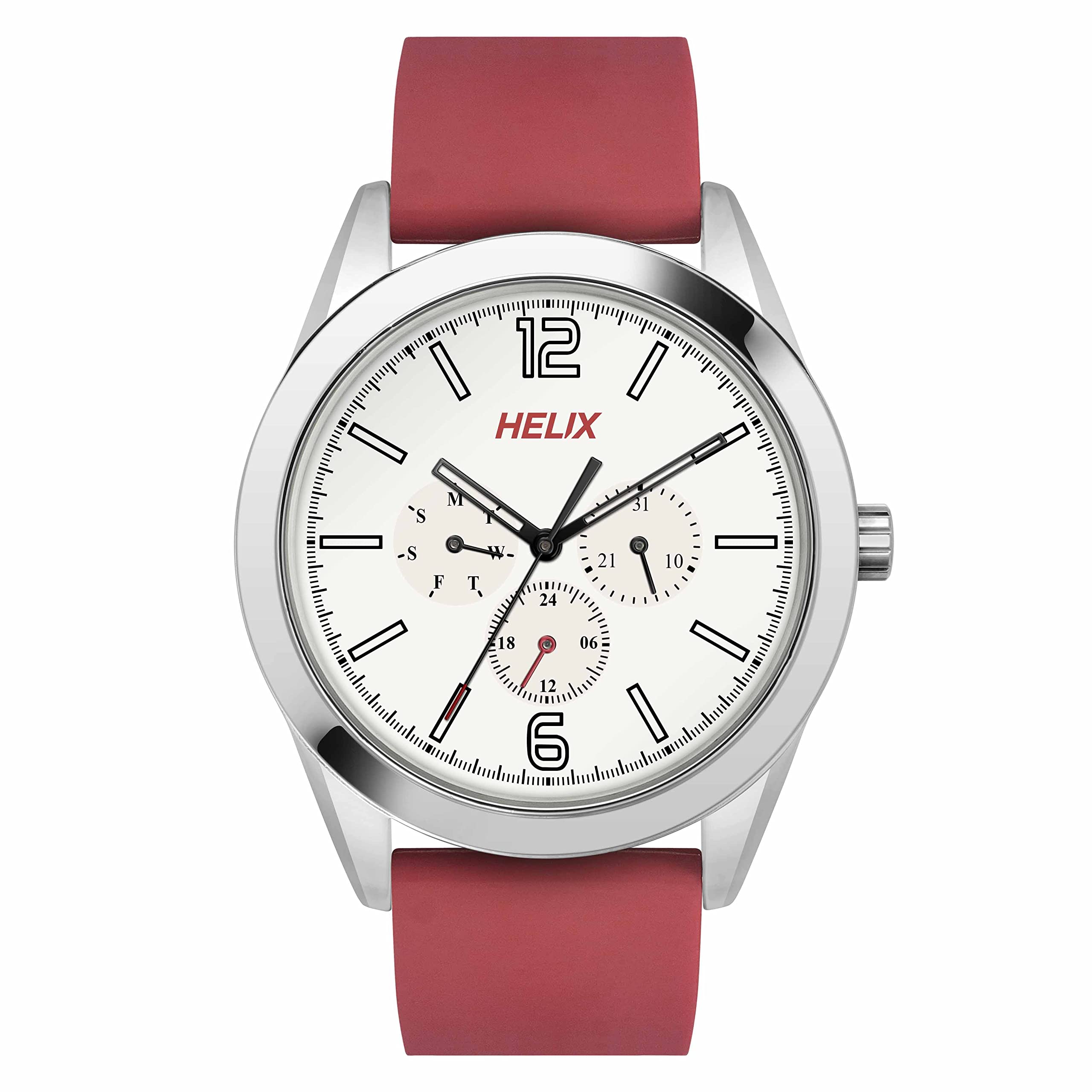 Helix Analog White Dial Mens Watch - TW031HG18 (B0BQY56PYL) Amazon Price History, Amazon Price Tracker