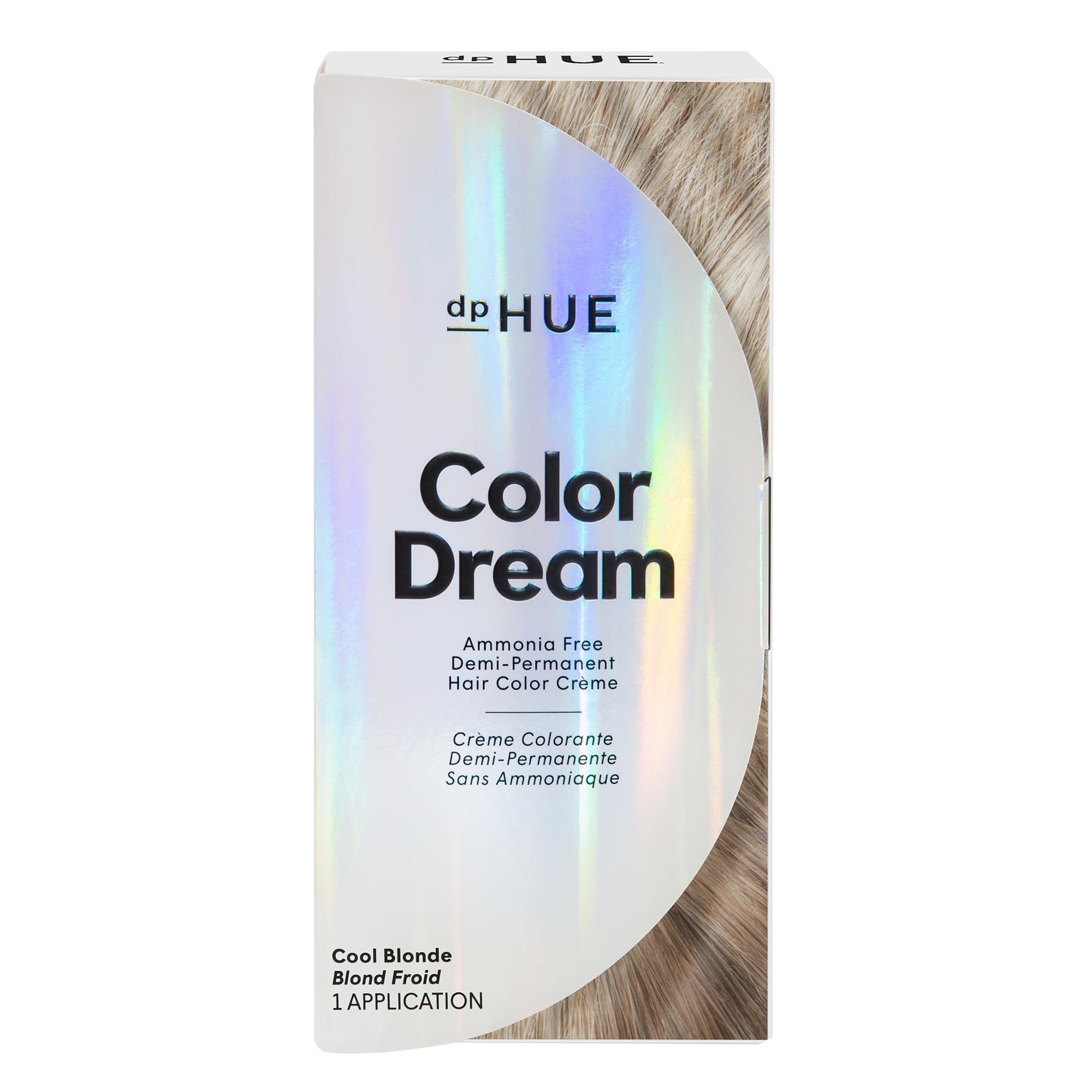 dpHUE Color Dream, Cool Blonde - Ammonia-Free, Demi-Permanent Hair Color - Lasts 16 Washes - Boosts Shine - Paraben & Sulfate Free, Leaping Bunny Certified