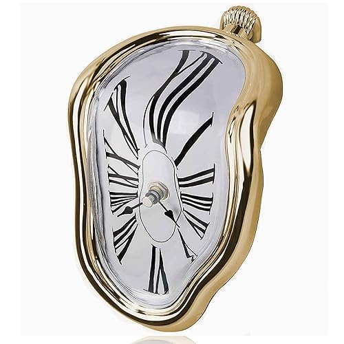 Melting Shelf Clock Art Decor - Salvador Dali Surreal Dripping,