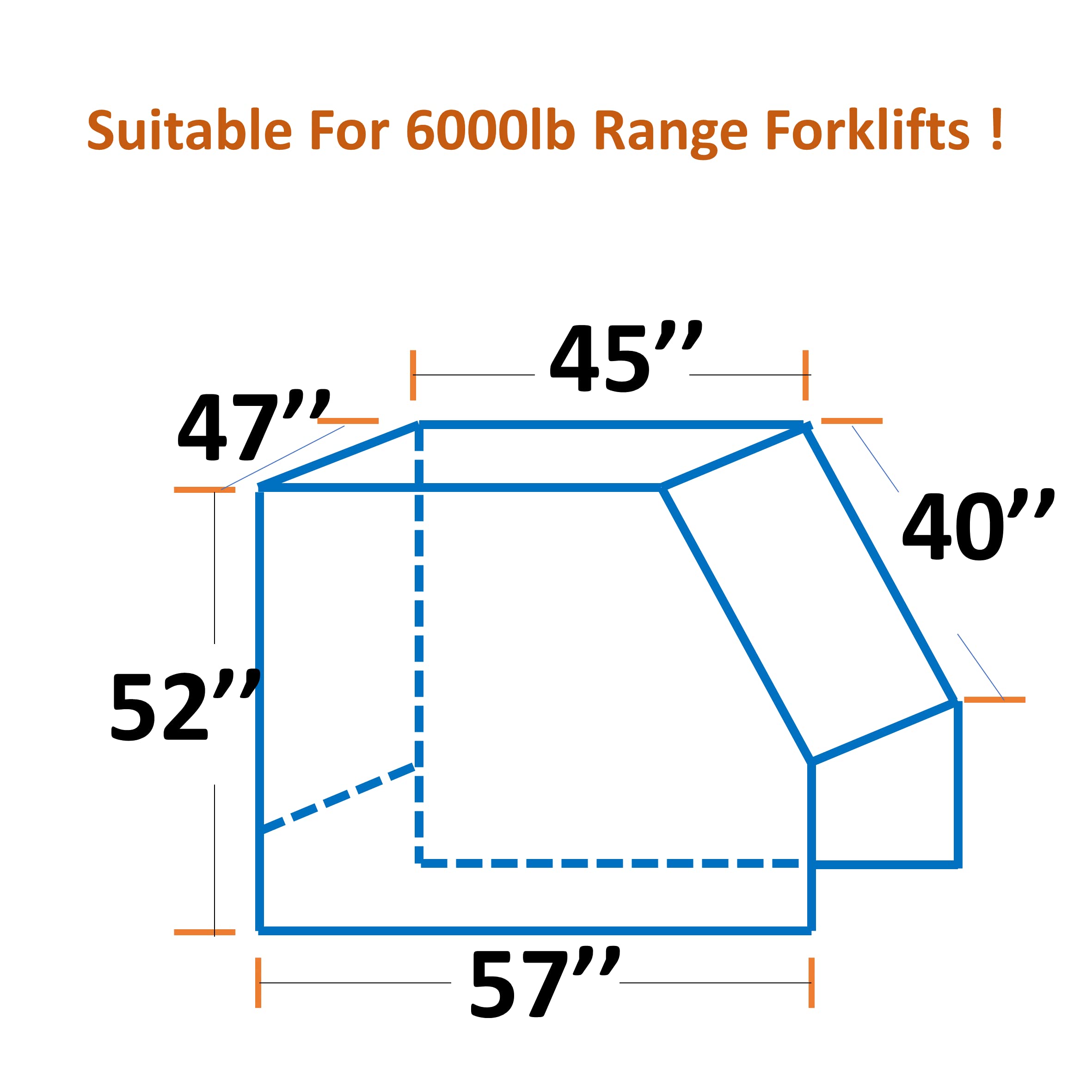 Forklift Rain Cover - All Weather Protection -7