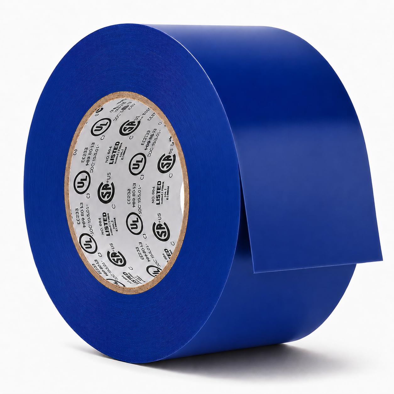 GGR Supplies EL-766AW Blue General Purpose Electrical Tape, 2 Inch x 66 Feet, 7 Mil PVC, UL/CSA Listed Core, 600V Flame-Retardant Insulation for Wire Splicing, Bundling &amp; Color Coding, Pack of 1