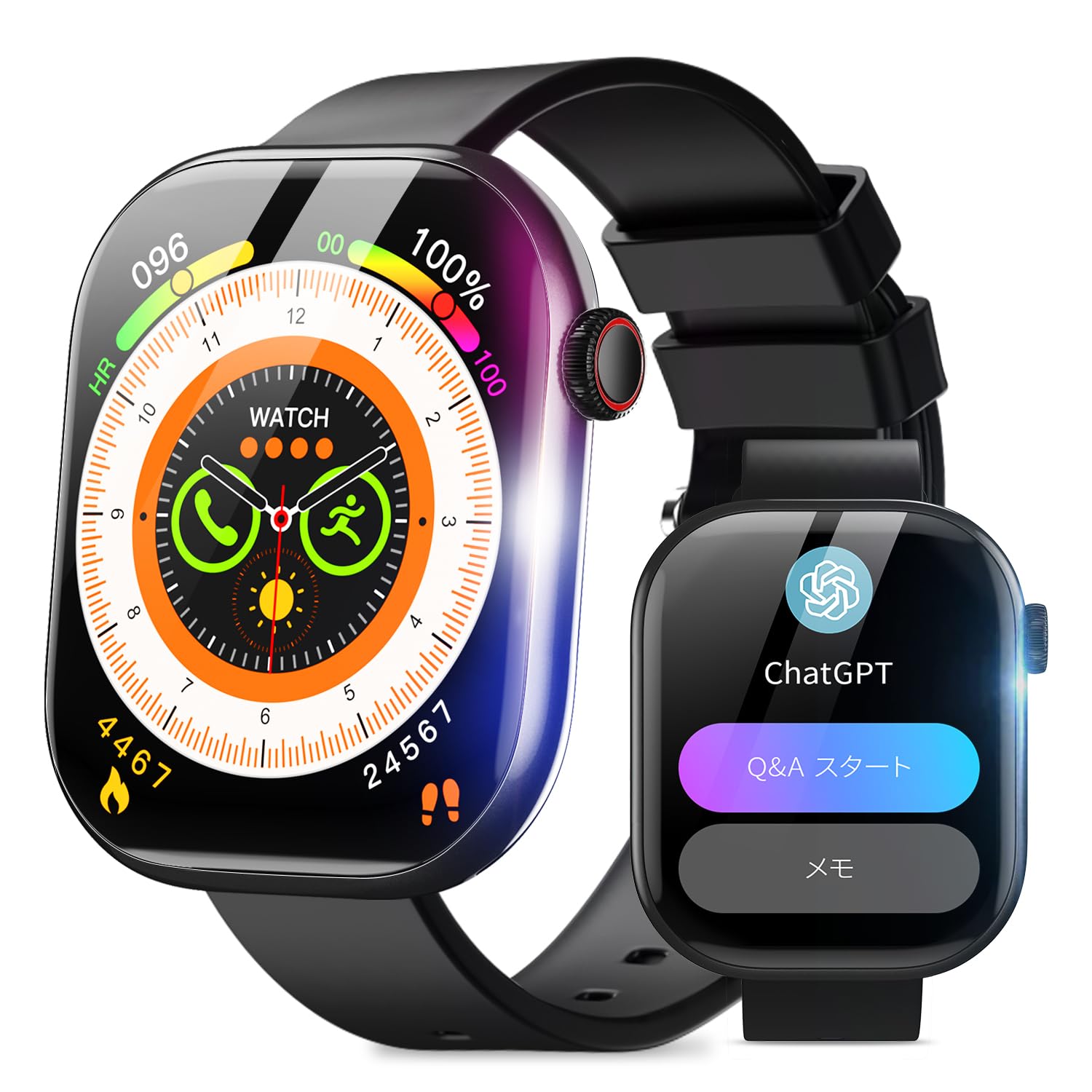Amazon | スマートウォッチ ChatGPT 【2026新登場・AI文字盤生成 