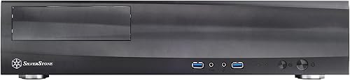 Miniatura 3 de SilverStone Technology ML03B Milo Series Aluminio/Acero Micro-ATX Media Center/HTPC Caso, Negro ML03B-x
