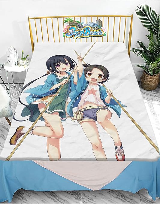 Amazon Co Jp セクシービーチ 大判毛布 まいてつ 早瀬 ふかみ 蓑笠 凪 萌え 軽量ソフト毛布 肌にやさしいぬいぐるみブランケット 可能 70cmx100cm ホビー