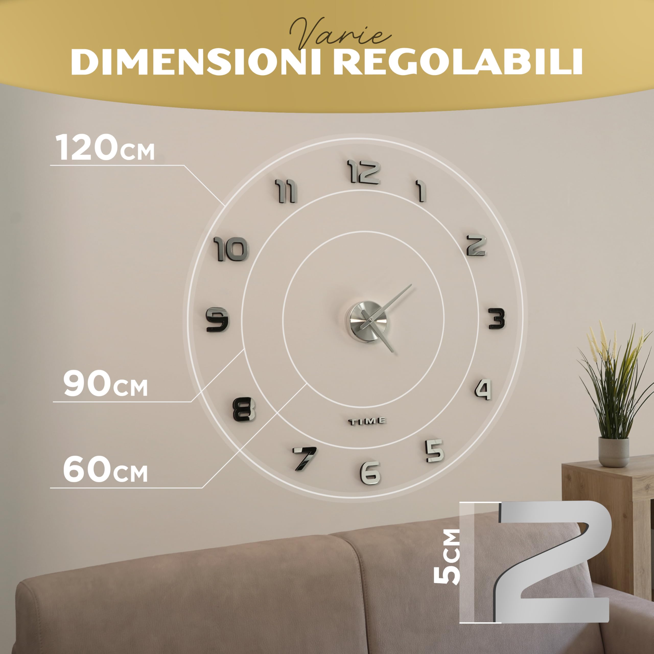 Orologio Da Parete Cucina Orologio Da Parete Adesivo XXL