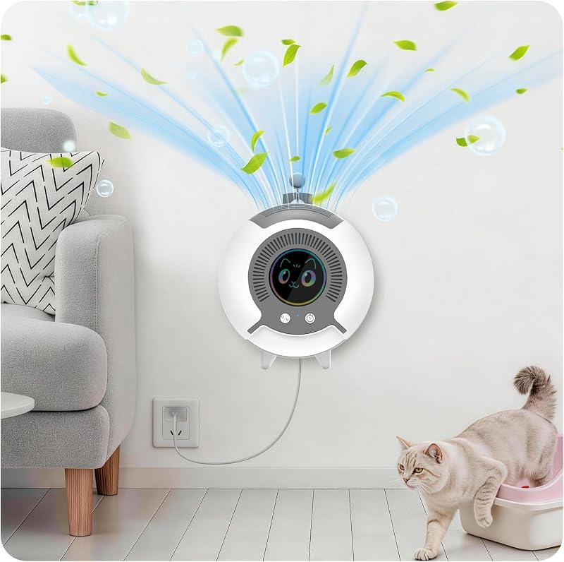Pequeños purificadores de aire sin filtro para el hogar, limpiador de aire iónico eliminador de olores de mascotas para olores, olores y humo, mini purificador de aire portátil silencioso alimentado por USB para baño/dormitorio/viajes, blanco