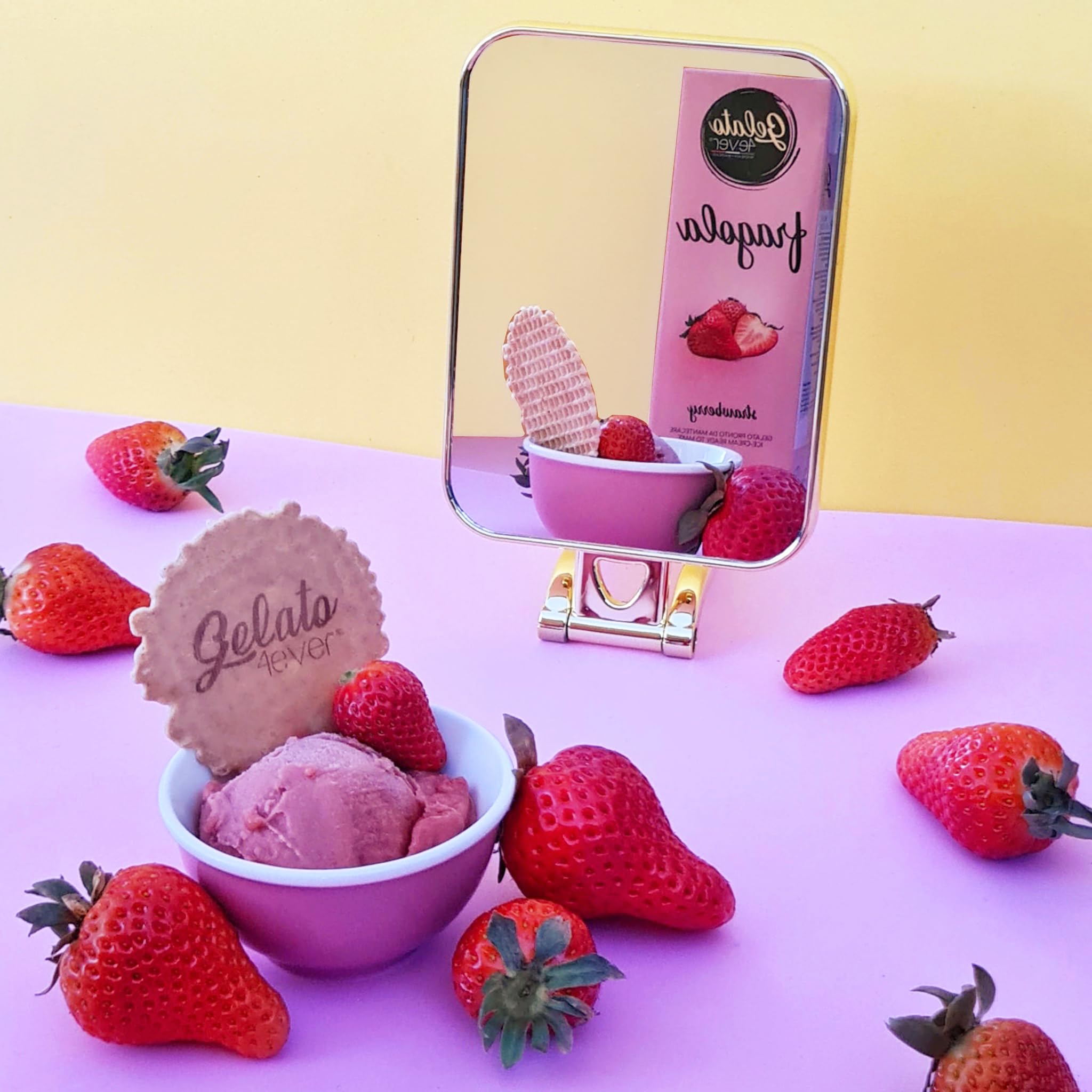 Gelato 4ever Crema helada lista para batir Paquete de 2 Fiordilatte