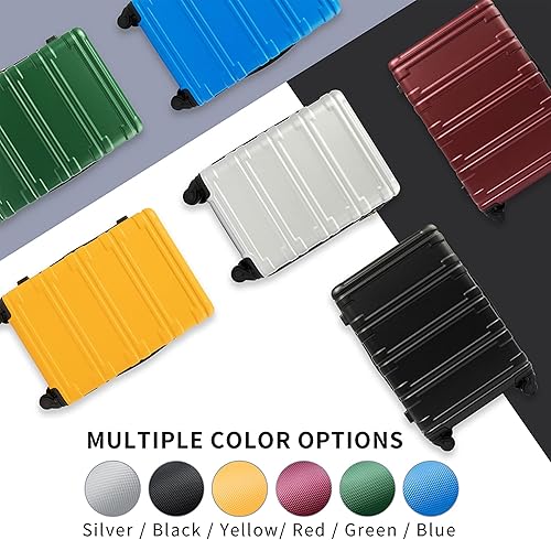 Miniatura 7 de Merax Juego de equipaje de 3 piezas expandible rígido ligero Spinner maleta con bloqueo TSA, Amarillo