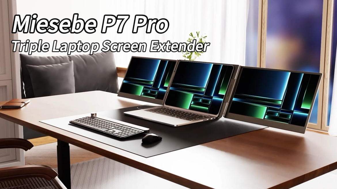Amazon.com: Miesebe Laptop Screen Extender Triple Monitor, 15.6