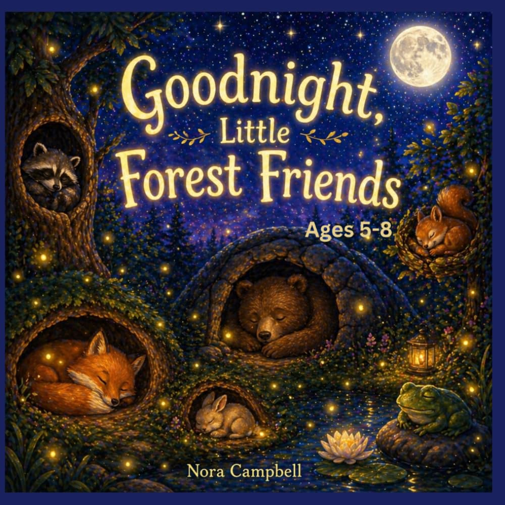Goodnight Little Forest Friends: Ideal for bedtime routines and calming wind-down moments| Perfect for ages 5-8