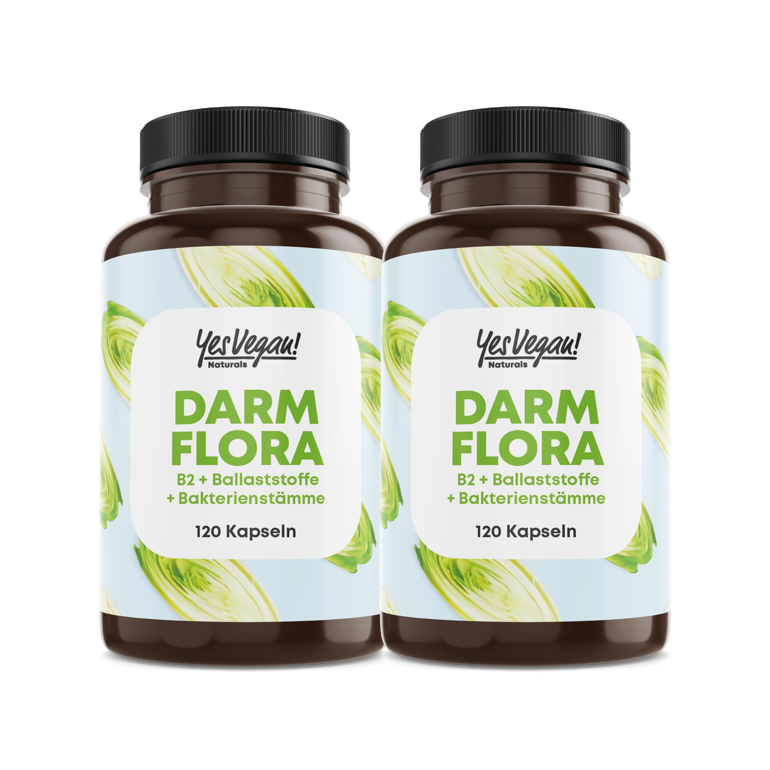 Daily Flora (120 Kapseln) Kulturen Komplex mit B2 (magensaftresistent & vegan) - 7 Bakterienstämme - Komplex u.a. mit Lactobacillus & Bifidobakterien