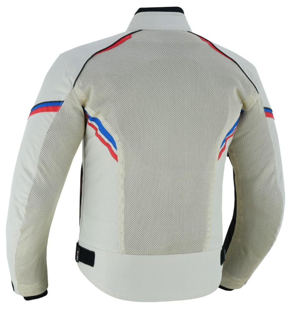 LOVO - Chaqueta Perforada Tricapa de Verano para Moto Hombre - Chaqueta Moto Verano Hombre con Alta Ventilación - Diseño Ligero y Seguro - Protecciones CE Incluidas - Chaquetas de Verano Moto Premium