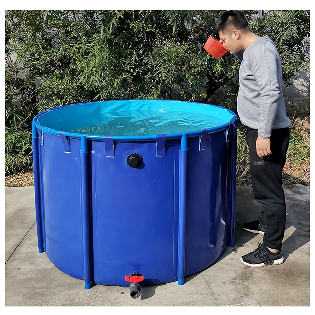 Citerne de jardin pour l'aquaculture grand bassin pliable en toile 1130L aquarium extérieur