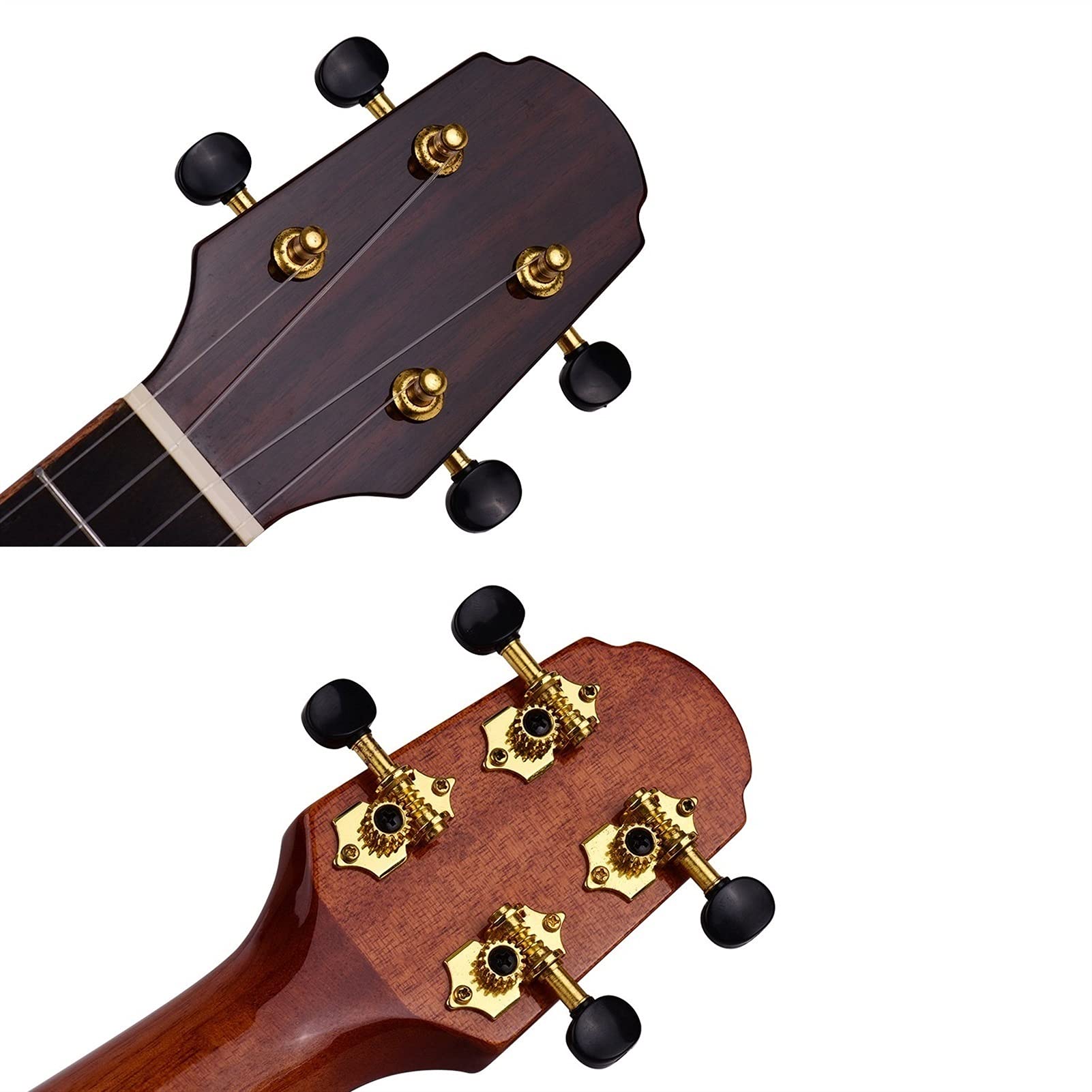 Ukulele koncertowe Początkujący Ukulele Profesjonalny 26- calowy Tenor Ukulele świerkowy Tabboard z Gig Torba Strings Strings Capo Tuner 3pcs Picks (Color : 23 inch)