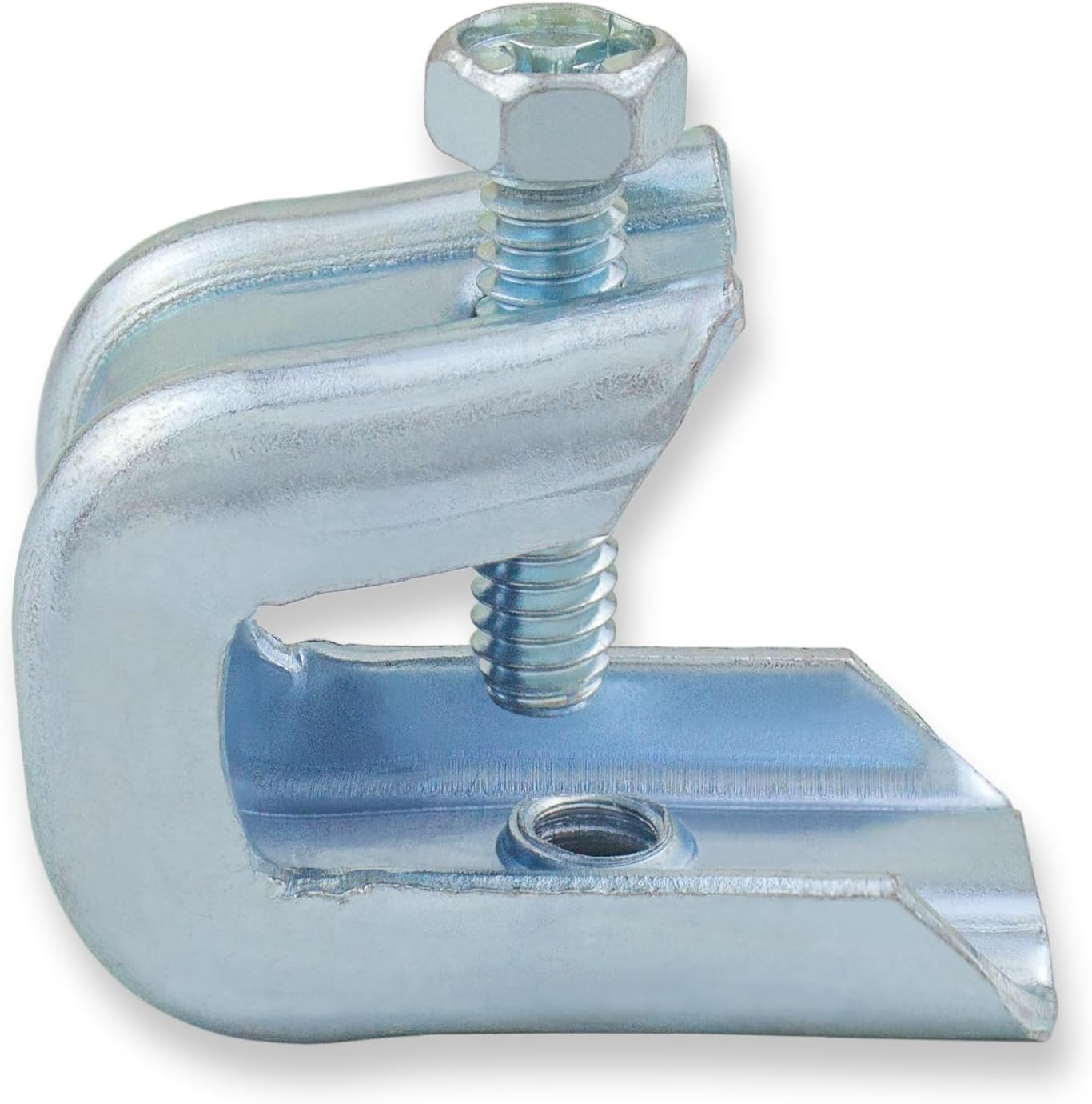 1/4" x 20 Steel Beam Clamp with Hex and Philips Screw Head for Bridle Rings, J-Hooks, Threaded Rod, Electrical and Other Cable Management Hardware, Load Limit 75 lbs - 25 pcs