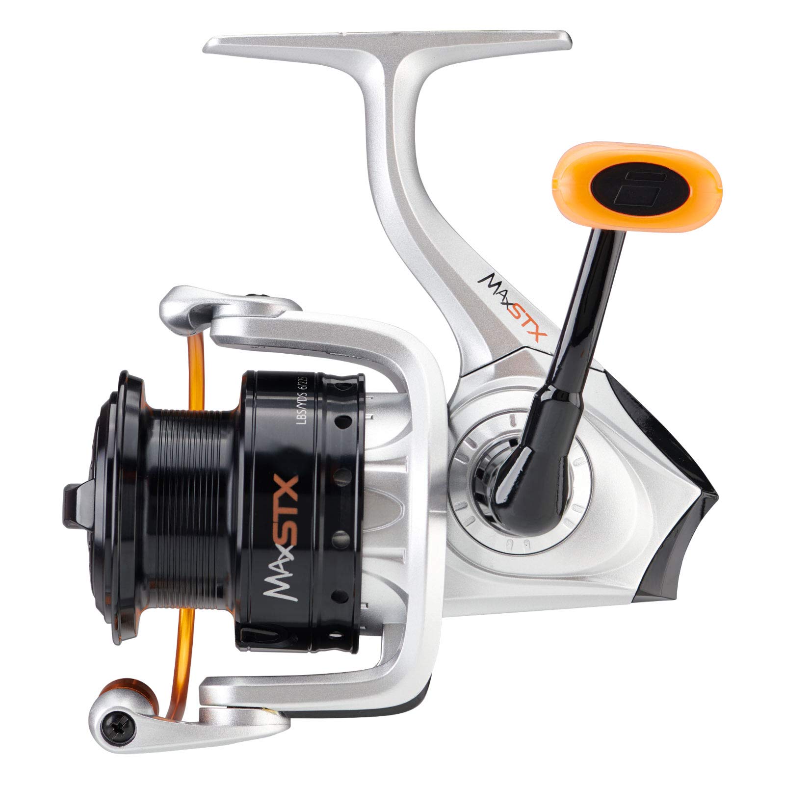 ABU GARCIAMax STX Spinning Reel - Premium Fishing Reel for Predator and Freshwater Anglers - All-Round Robust Fishing Reels for pike perch zander - Black Silver Gold Aluminium