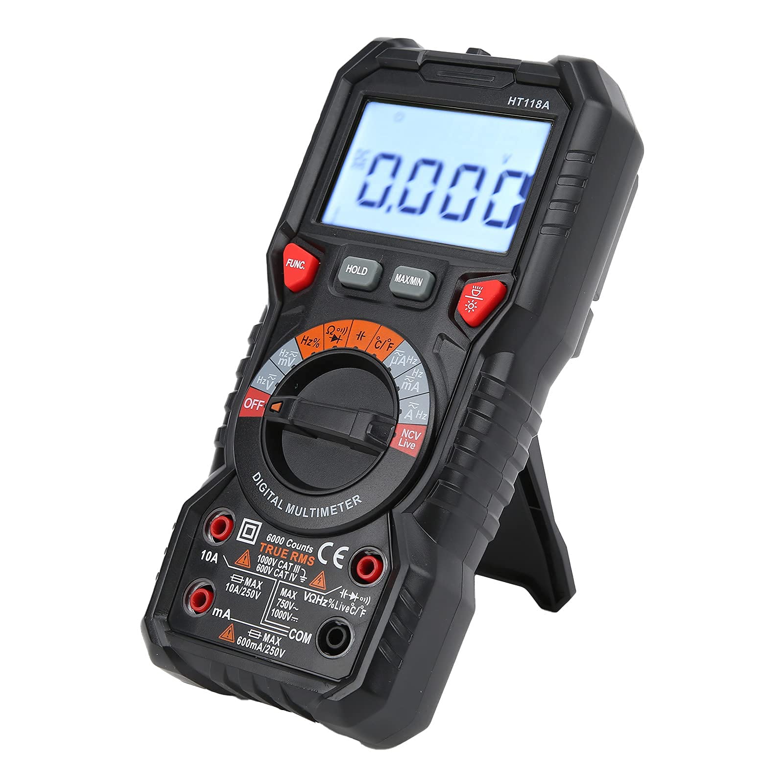 HT118A Multimetr Cyfrowy Wielofunkcyjny Tester Elektryczny Bezdotykowy Automatyczny Tester Napięcia Prądu dla Elektryka
