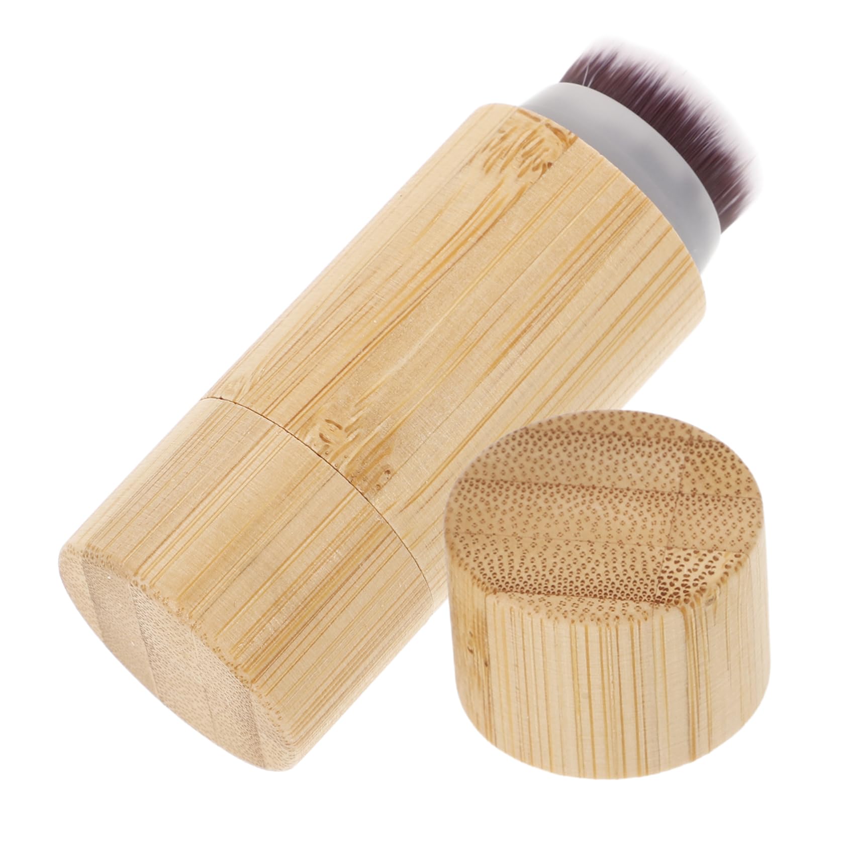Beavorty Lightweight Foundation Brush Cat's Claw Roller Ball Soft Fiber Bristles for Even Makeup Application for Travel