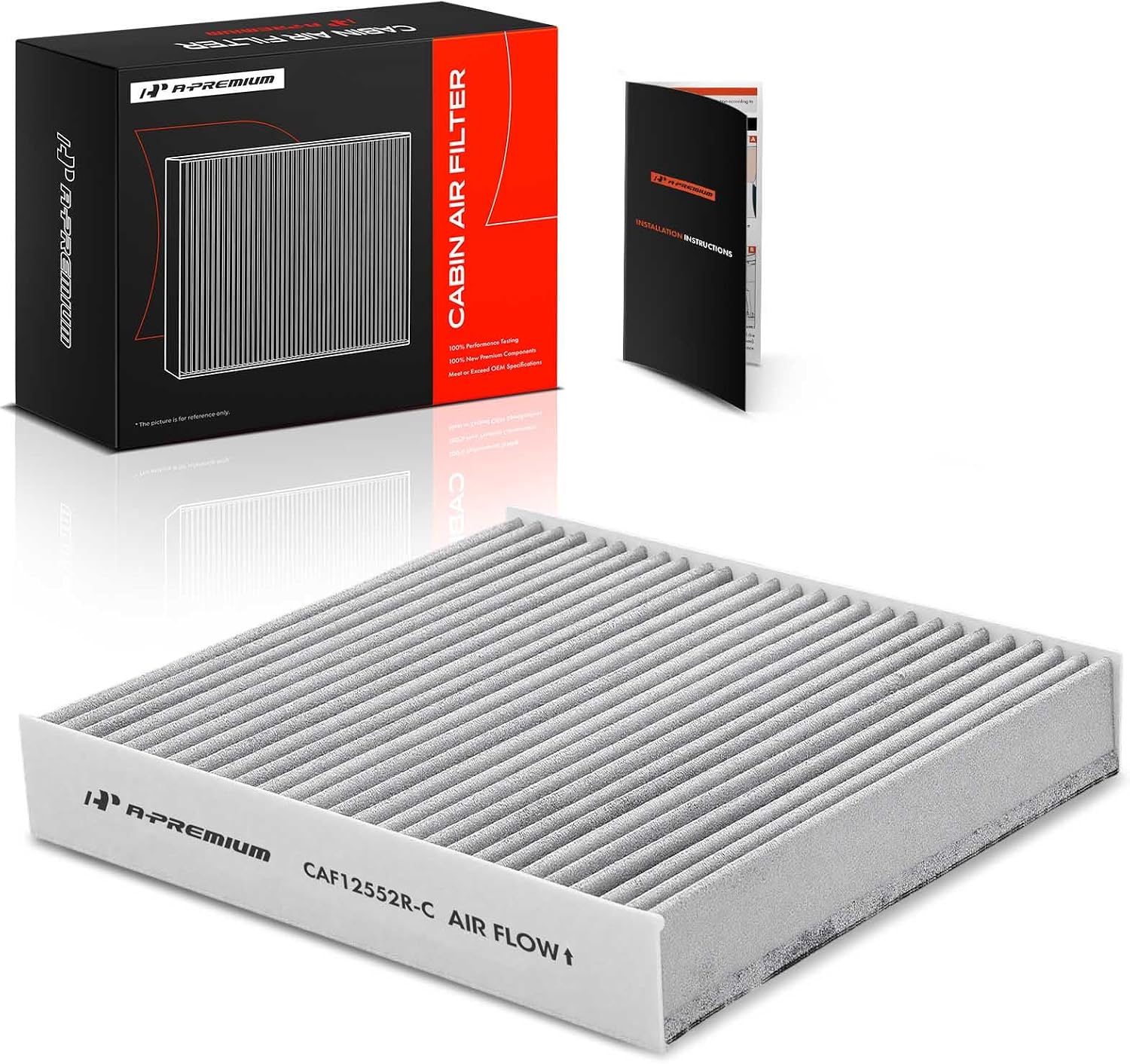 A-Premium Cabin Air Filter with Activated Carbon Compatible with Nissan Altima 2019-2023 & Infiniti QX60 2022-2023, QX50 2019-2023, QX55 2022-2023, Replace# 272776CA1A, 272775NA1A
