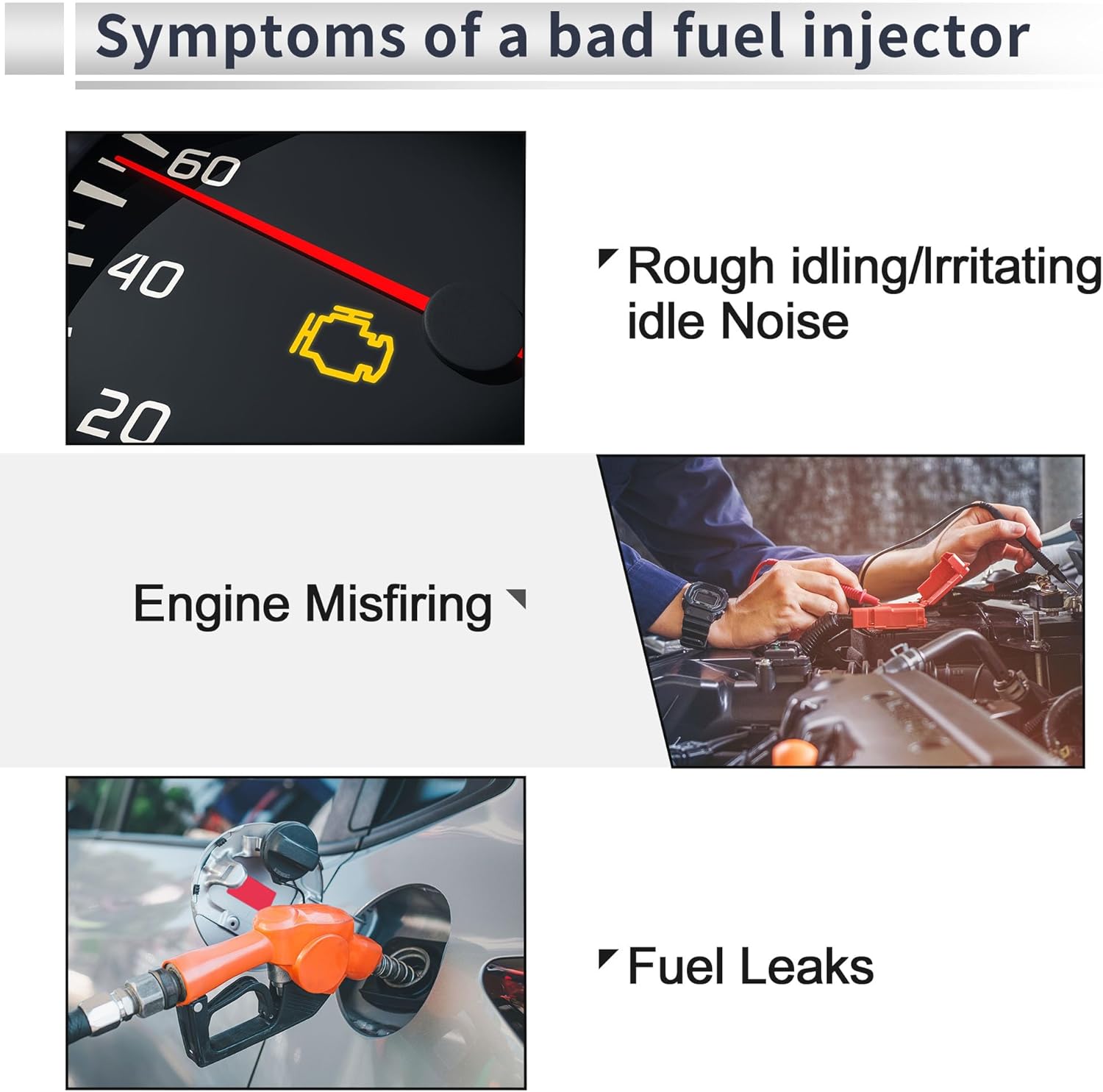 Fuel Injector for LEXUS GS430 2001-2007 Flow Match Fuel Nozzle No.23209-50050 8 Pcs Replacement Car Parts