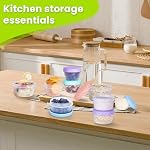 16 Pack Various Size Food Storage Containers with Lids, Reusable Leak-proof BPA Free Plastic Food Freezer Containers, Airtight Meal Prep Bowls, Microwave & Dishwasher Safe
