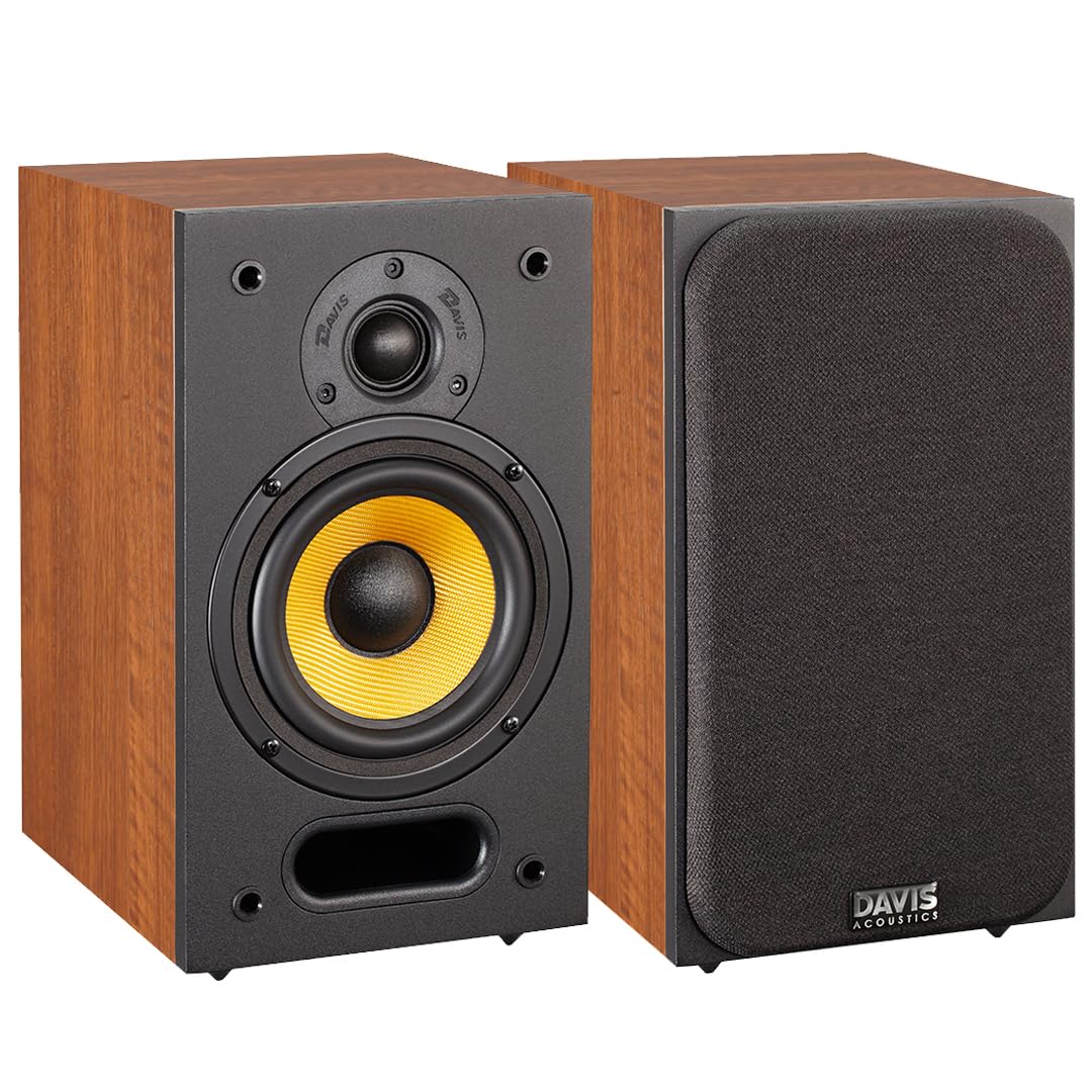 Davis Acoustics Ariane 1 Noyer Américain (Dark Walnut) - Paire d'enceintes étagère 2 Voies/2 Haut-parleurs