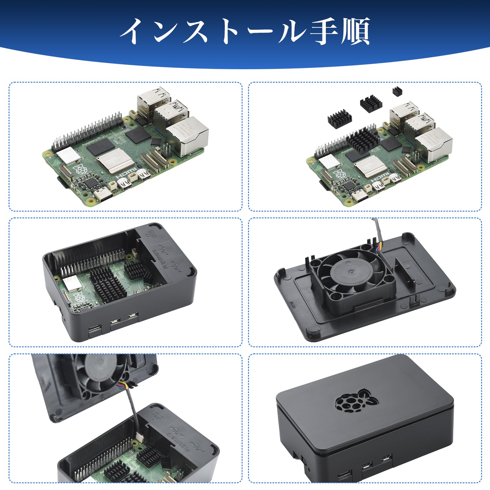 Amazon.co.jp: ELUTENG for Raspberry Pi 5用 ケース PWMファン付き 