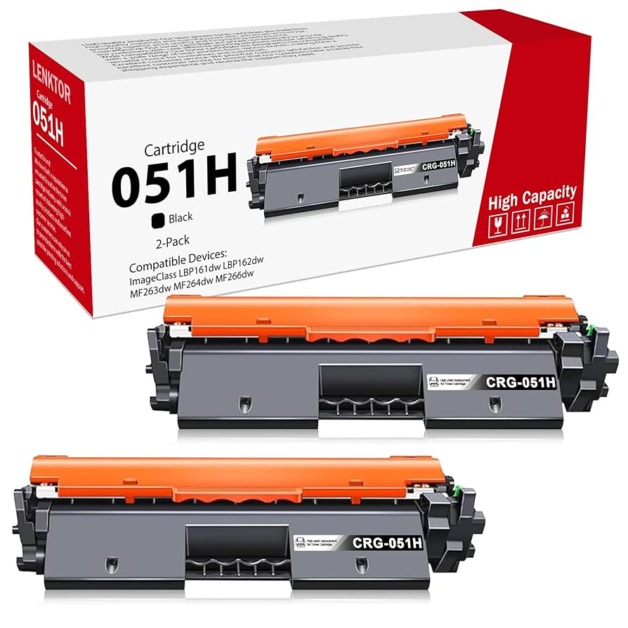 051H Toner Cartridge 2-Pack Black ‎2169C001 Replacement for