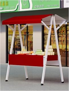 Portable Market Stall Display Stand - Street Food Kiosk/Farmers Market Booth for Toys, Crafts, Flowers, and Hot Food,