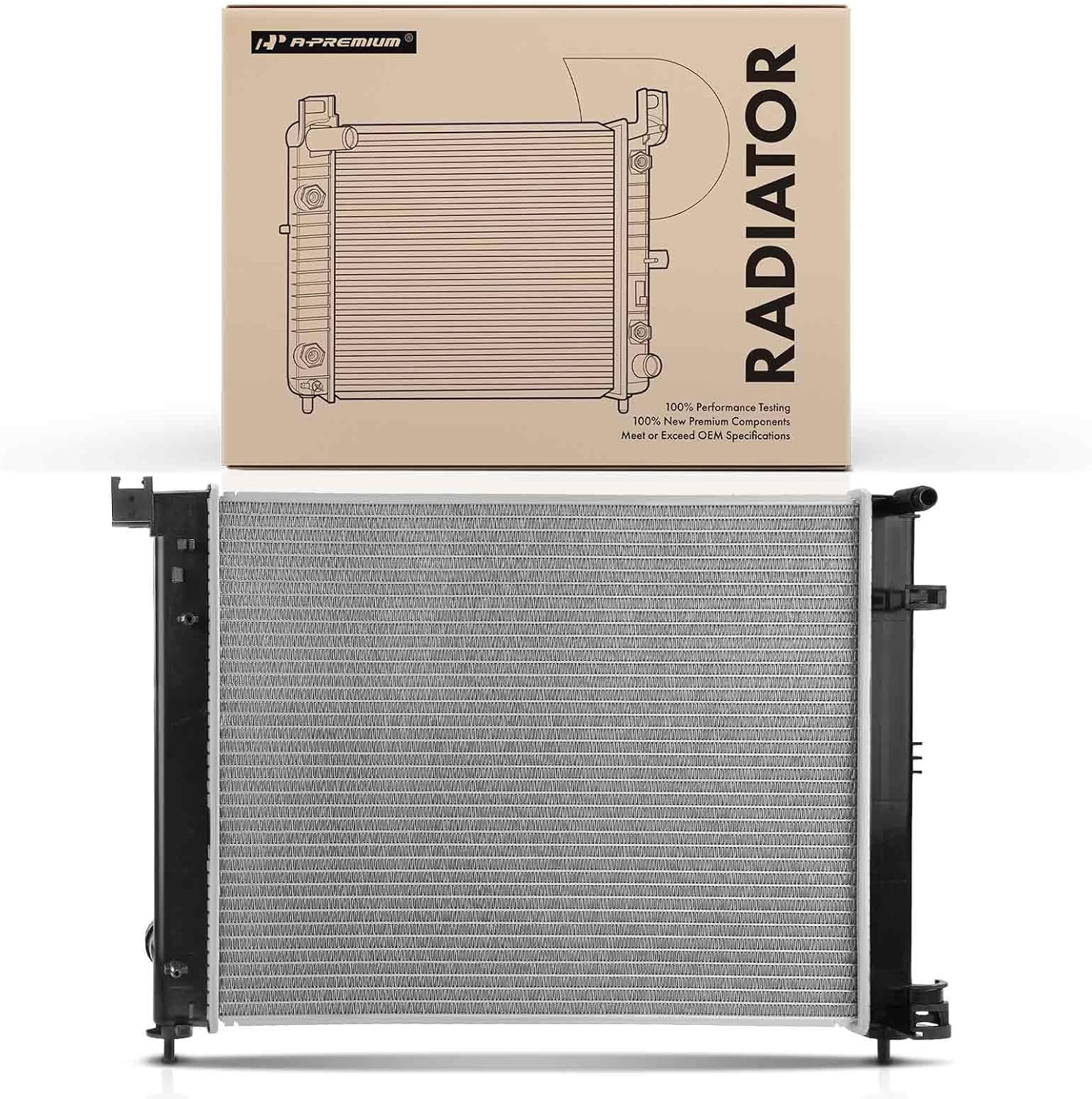 A-Premium Engine Coolant Radiator Assembly Compatible with Nissan Sentra 2020 2021 2022, 2.0L, Manual Transmission