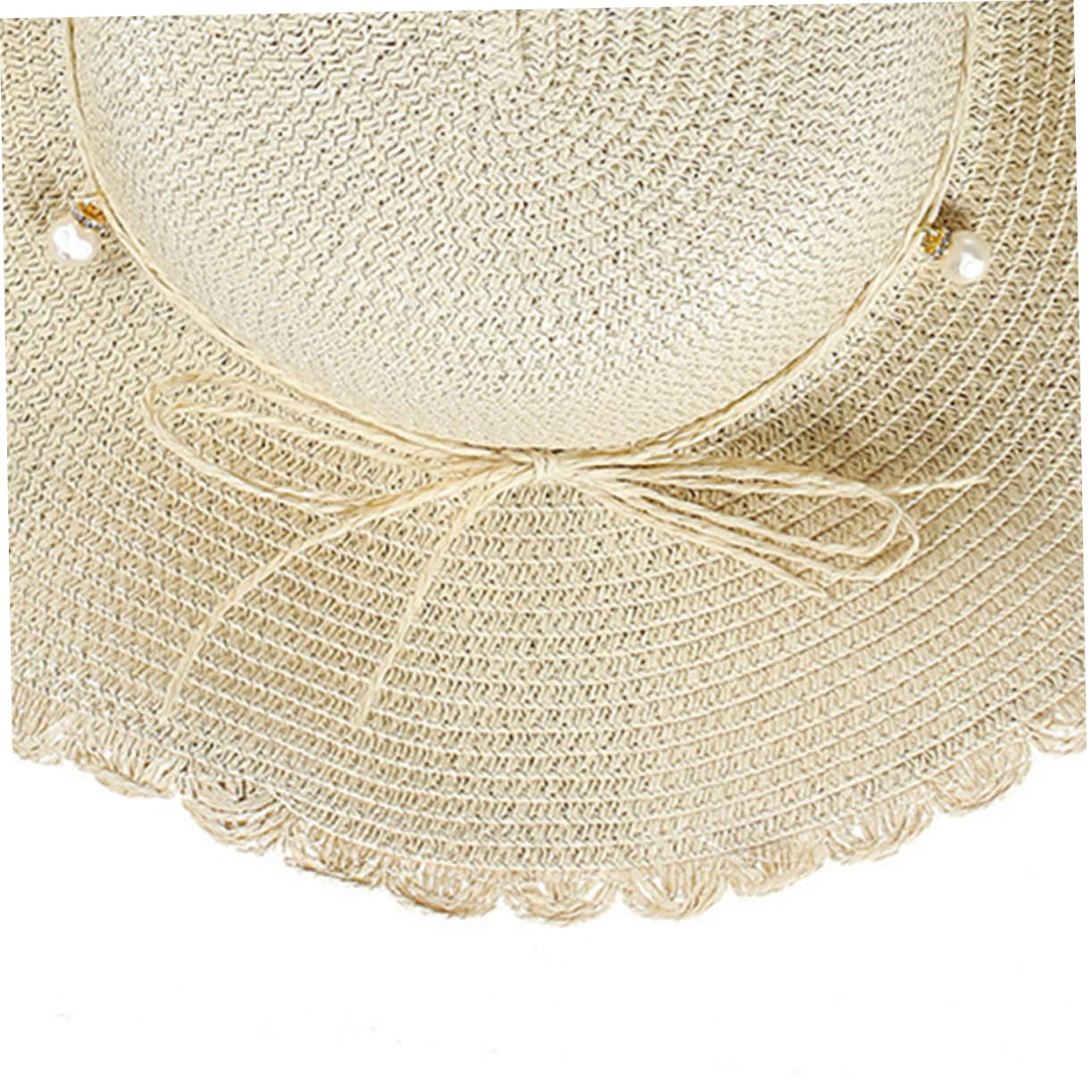 GALPADA 2pezzi Cappello Da Sole Estivo Per Cappello Larga Visiera Protezione Uv Per Spiaggia e Attività All Aperto Beige Adatto Per Festival e Vacanze