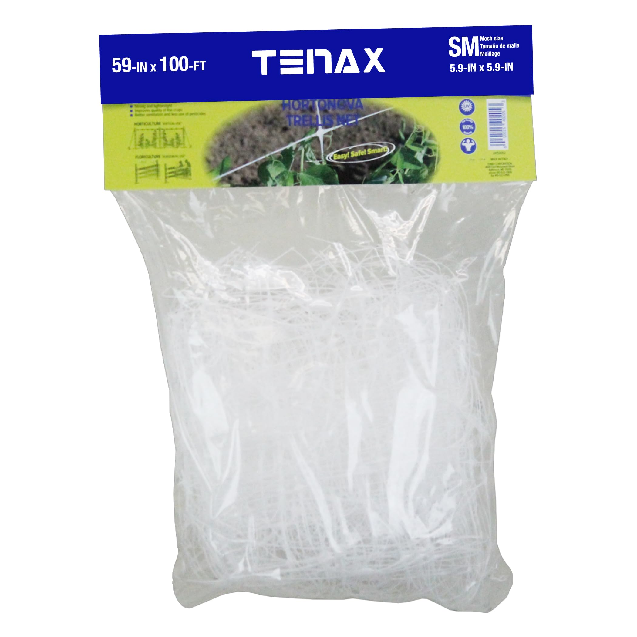 Amazon.com : Tenax 2A150061 Hortonova LM Plant Trellis Net, 59