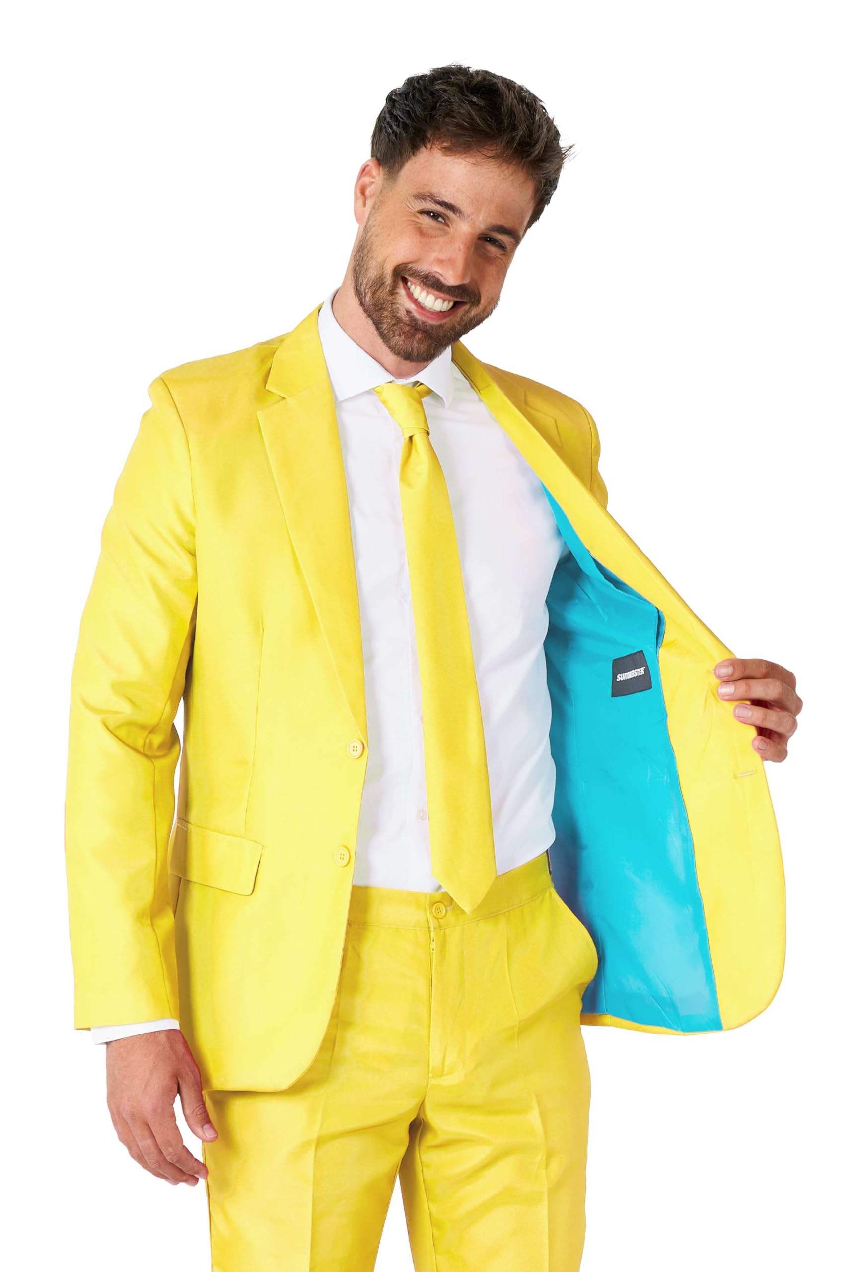 Suitmeister Hombre Juego de Pantalones de Traje de Negocios