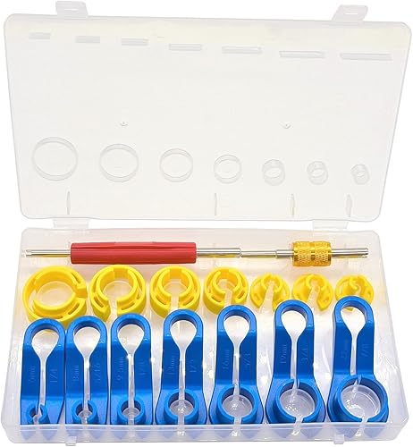 Juego de herramientas de extracción de desconexión de línea de combustible con 14 516 38 12 58 34 78 pulgadas, kit de herramientas maestras de