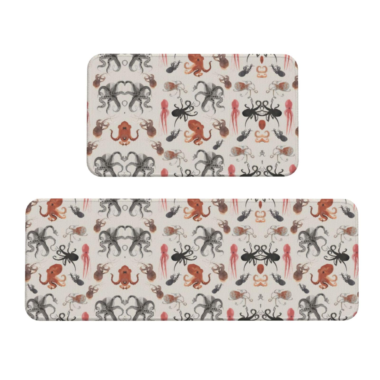 Tapetes de cocina antideslizantes de pulpo para proteger el piso de manchas