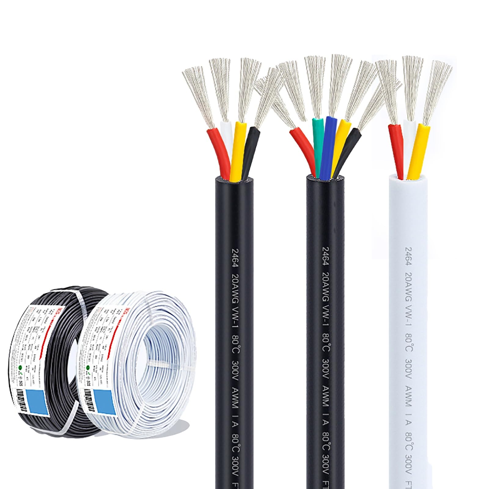 Cable UL 2464 multifilamento resistente de 6 conductores para instalaciones de baja tensión