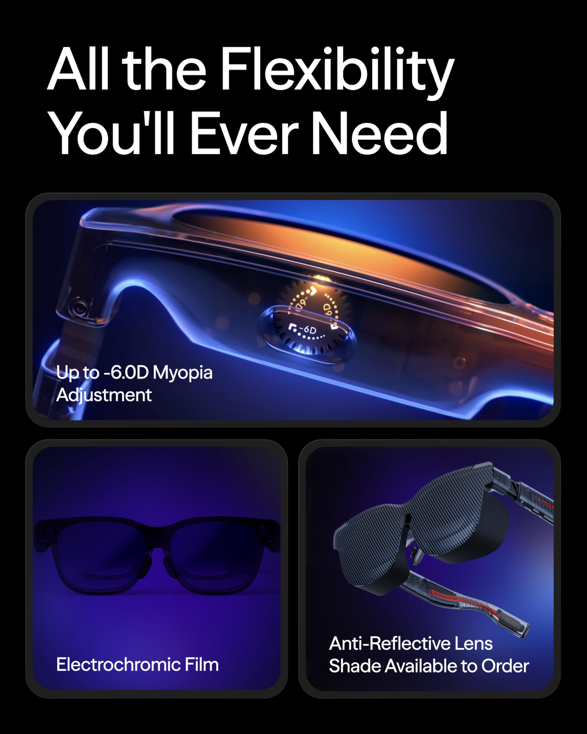 VITURE Luma XR Glasses — 146” 1200p Ultra Sharp Display, 1000 Nits