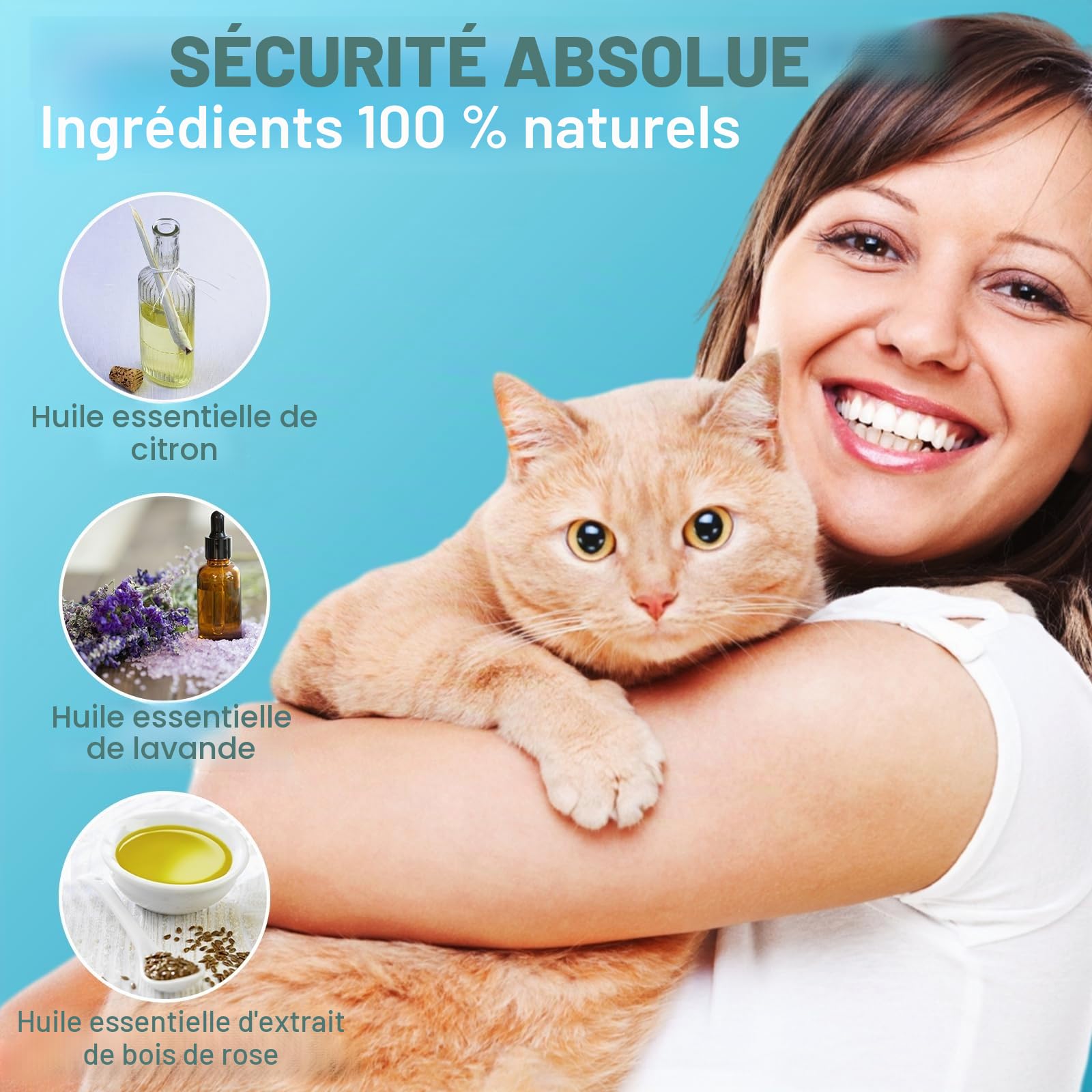 Collier de Puce pour Chats, Collier Anti Puces pour Chat avec Une Protection Efficace de 10 Mois, Traitement aux Puces Chat, Imperméable, Réglable, pour Les Chatons de Gros Chats (4 Pack)