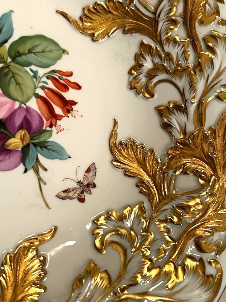 Amazon.co.jp: MEISSEN マイセン アンティーク 皿 金彩 : ホーム