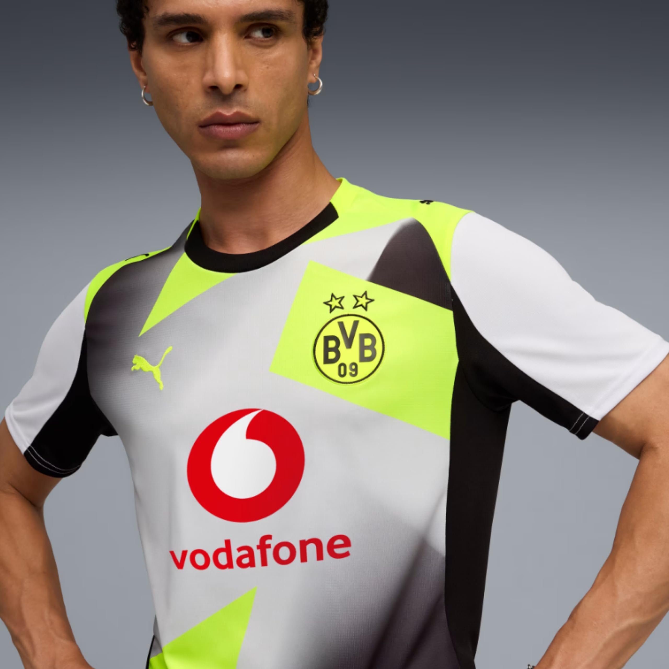 PUMA Original BVB Trikot Herren [Away 25/26] Offizielles Borussia Dortmund Trikot [Spieler oder Personalisiert] Fussball Sportbekleidung Sport Tshirts Herren Fußball Shirt Männer