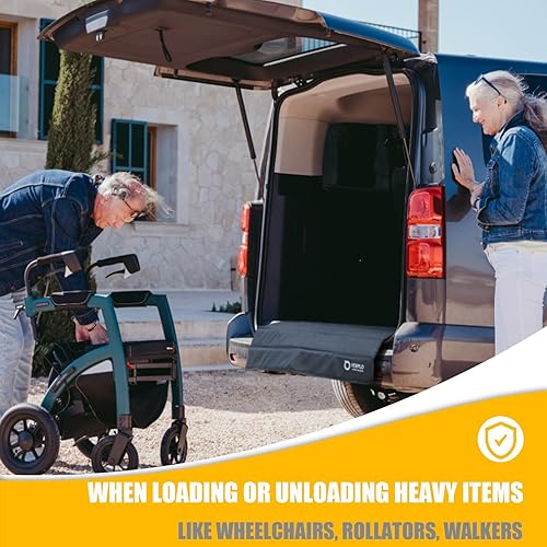 Vista 4 de Protector de parachoques trasero grande para automóviles, 38 x 25 pulgadas, protector de parachoques trasero de automóvil plegable, protege