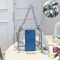 Vista 14 de Bolsa transparente para eventos de estadio, bolsa cruzada transparente para eventos deportivos y conciertos.