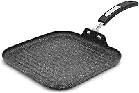 Vista 1 de Starfrit The Rock 25cm (10") Sartén antiadherente con parrilla - Aluminio forjado duradero - Apto para horno - Libre de PFOA - Fácil de limpiar
