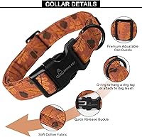 Vista 59 de Aring Pet Collar de algodón, ligero y ajustable, con hebilla de liberación rápida para perros pequeños, medianos y grandes, para cachorros, XS