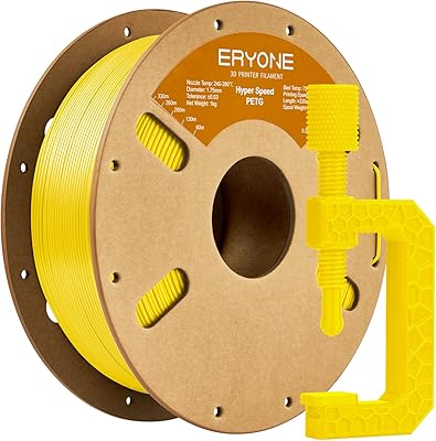 25 – ERYONE Rapid PETG Filament 1.75mm +/- 0.03mm, High Speed 30-500mm/s 3D Printing Filament, Hyper Speed PETG Filament Fit Most FDM Printer, 1k…