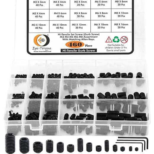 Epi-torque Grub Screws Set 460 Pcs