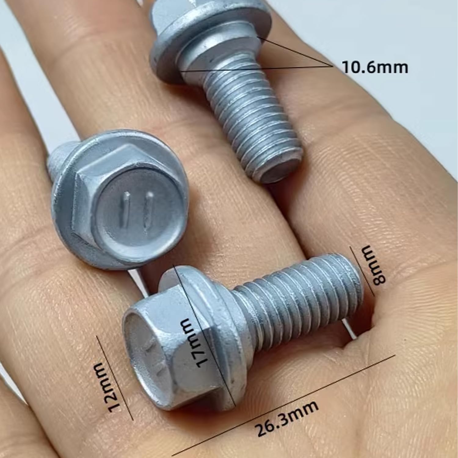Door Hinge Centering Mounting Bolts for Toyota, Tacoma, Camry, Lexus, Scion, Avalon, Sienna Set of 4