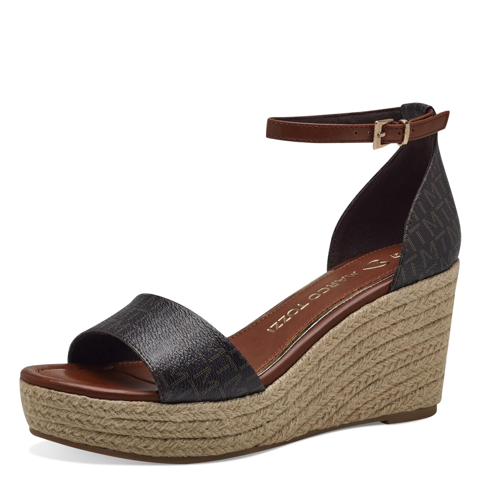 MARCO TOZZI Women's 2-28028-42 Sandal, MOCCA COMB, 6.5