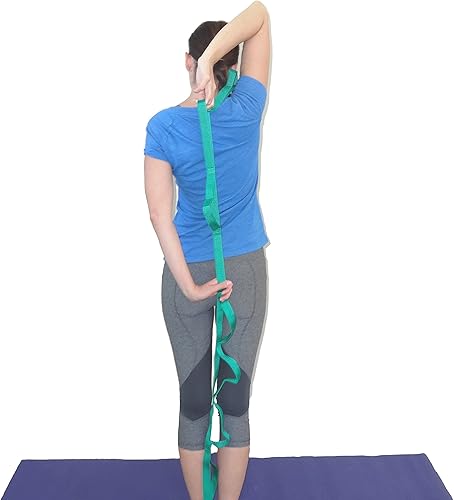 Miniatura 3 de Morning Sky - Correa elástica de terapia física – Correa de rehabilitación de 10 bucles de 73 pulgadas con guía de instrucciones para